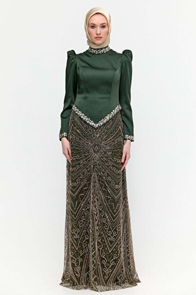 Setrms Ceket Formlu Taşlı Abiye Elbise