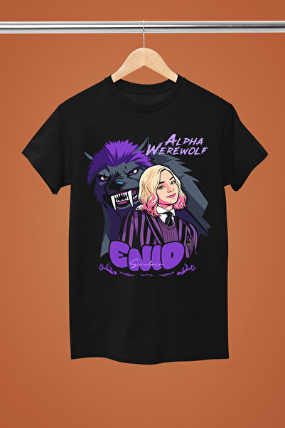 MAGORS Wednesday Addams Printed 100% Cotton Lu Regular Fit Tshirt