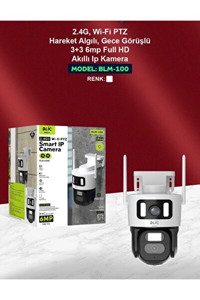 Blic BLM-100 4K Çift Lens 6MP Yoosee Akıllı Wifi Kamera