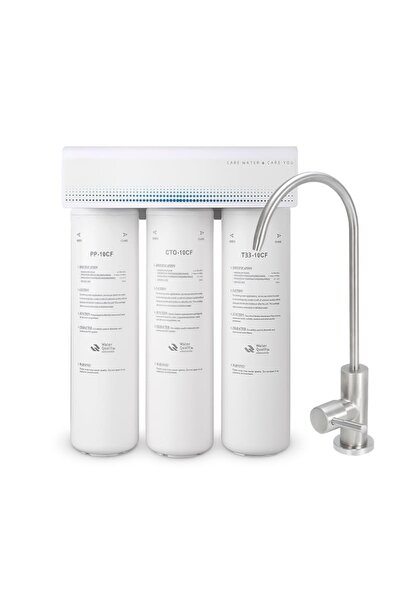 Aquaroo Compact House PUR+ 3-level microfiltration water filter, Twist Quick ...