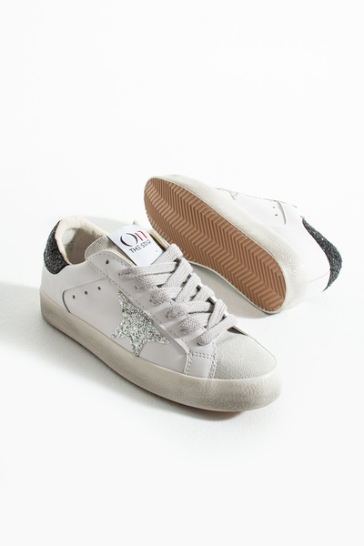 onthestar حذاء رياضي نسائي ذهبي كلاسيكي