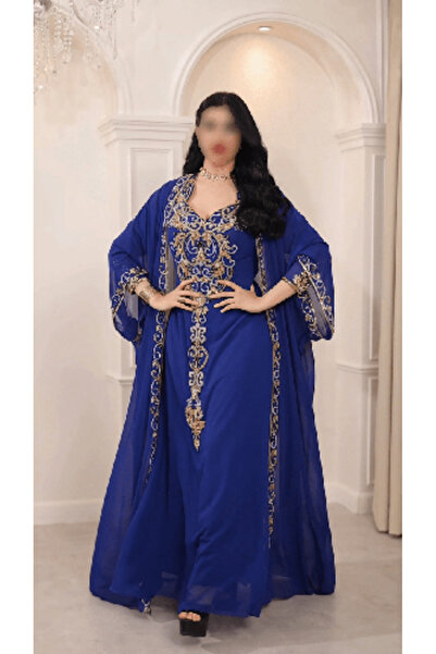 domiga Royal Two-Piece Embroidered Jalabiya - Suitable for Plus Sizes