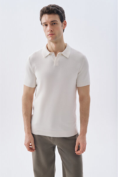 Mudo Polo Collar Short Sleeve Knitwear Sweater