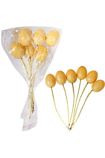 Goliat Set de ouă de Paște din plastic pentru Piku, 6 bucăți, maro, 3,5 cm