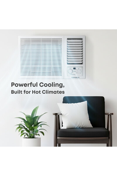 Tornado Window Air Conditioner 1.5 Ton 18000 BTU T3 R410 Compressor Turbo Mod...
