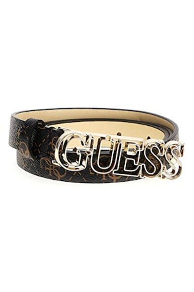 Guess Vikky Logo Print Leather Belt