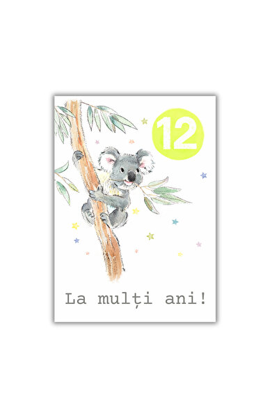 OEM Felicitare 13x18cm cu plic, aniversare 12 ani