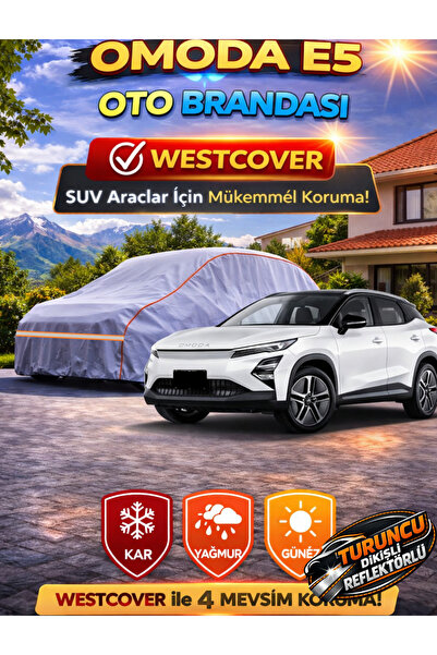 WestCover غطاء سيارة أوتوماتيكي جديد متوافق مع Omoda 5 (خياطة برتقالية-Ref)، ...