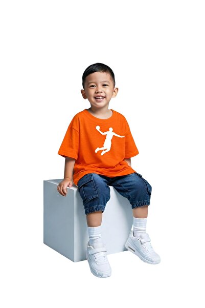 BENROMA تي شيرت للأطفال مطبوع عليه BASKET ATAN للجنسين 1GH1