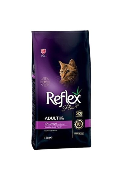 Reflex Hrană uscată pentru pisici Plus Adult Multicolor, cu pui, 15 kg