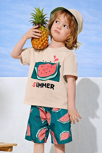 E-ROMA Summer Watermelon Oversized Unisex Children's T-Shirt 1Gh5