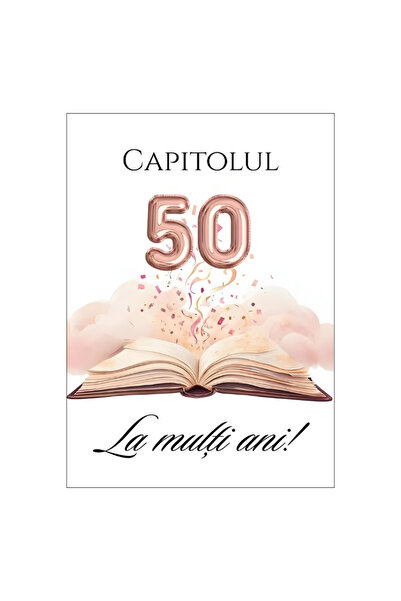 OEM Felicitare 13x18cm cu plic- aniversare/zi nastere- 50 ani