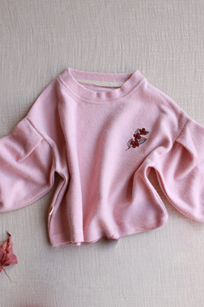 Oh La La Koala For Little Ones سترة روز باستيل سوفت تاتش مطرز