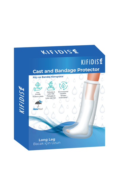 Kifidis 2255 Silikon Girişli Alçı ve Bandaj Koruyucu (Bacak için Uzun)