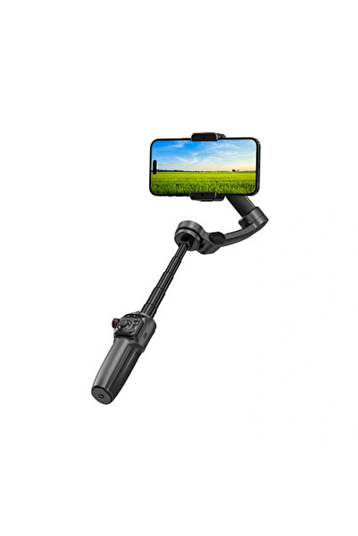 WIWU مثبت الكاميرا الذكي Wi-SE016 AI Gimbal Pro - أسود