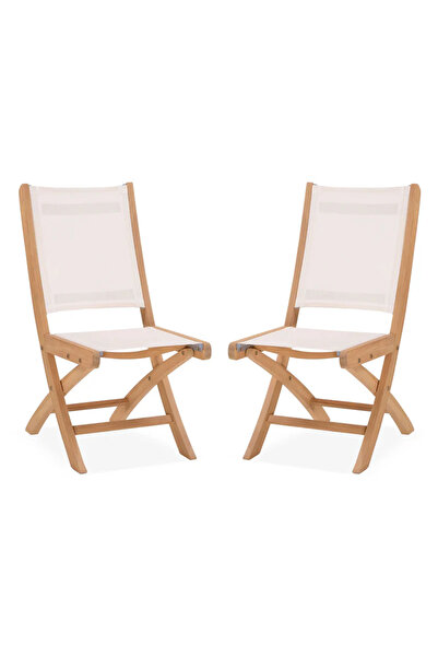 Maison Mex Set 2 scaune pliabile fara brate gradina/terasa ATEJA L.47 l.60 H....