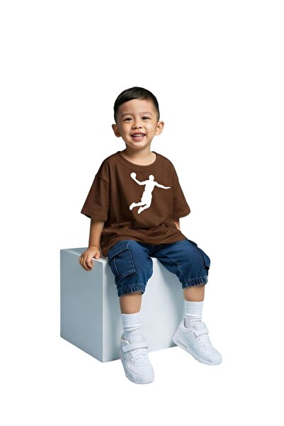 DM DOLCE MORE Παιδικό μπλουζάκι unisex με στάμπα μπάσκετ 1GH1