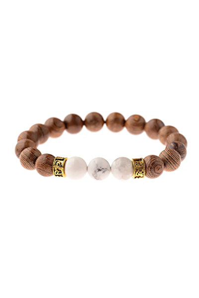 EFAYN.RO Bracelet, fashion model, natural rock accessories, unisex, white, EFAYN