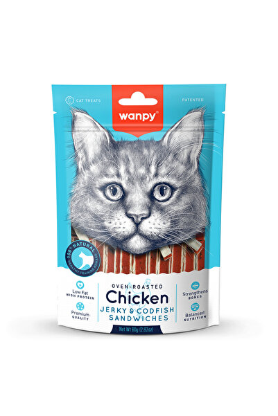 Wanpy Tavuklu & Morina Balıklı Kedi Ödülü 80gr