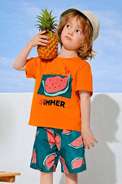 BENROMA Summer Watermelon Oversized Unisex Children's T-Shirt 1Gh5