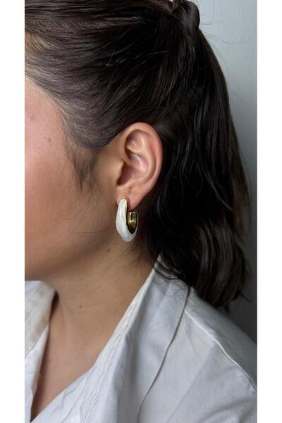 ANKA JEWELLRY White Mineli Women's Earrings