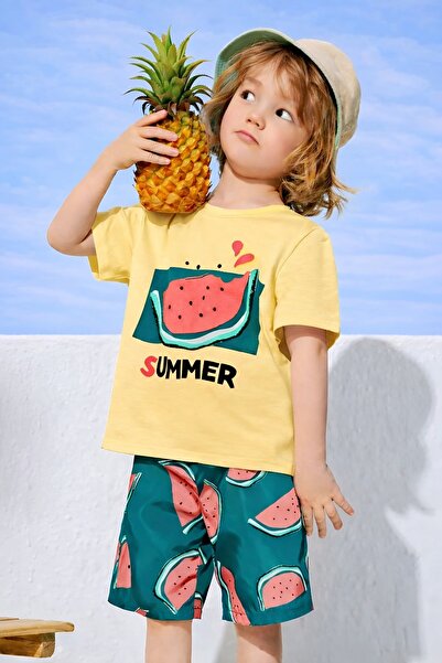 E-ROMA Summer Watermelon Oversized Unisex Children's T-Shirt 1Gh5