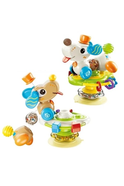 OEM Παιχνίδι βεντούζας 2 σε 1 με αισθητηριακές δραστηριότητες και περιστρεφόμ...