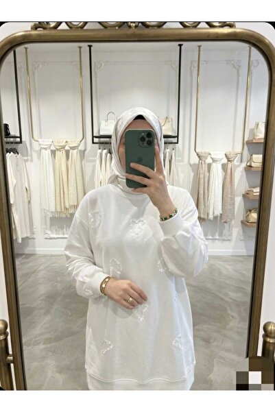 Azram Fashion KADIN PUL NAKIŞ DETAYLI TESETTÜR TUNİK