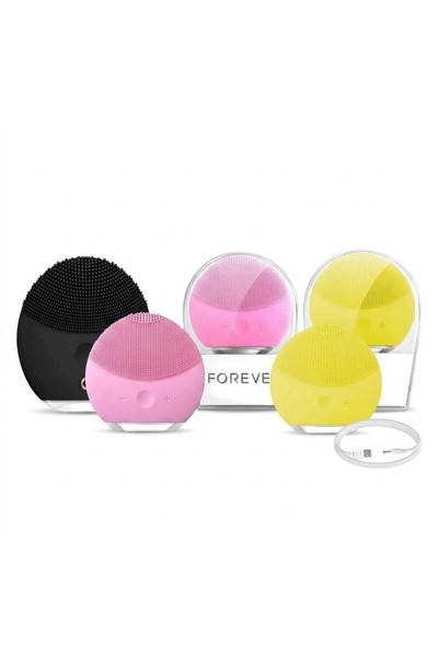 TrentonGCC 3-Piece Silicone Electric Face Massager & Facial Cleansing Brush –...