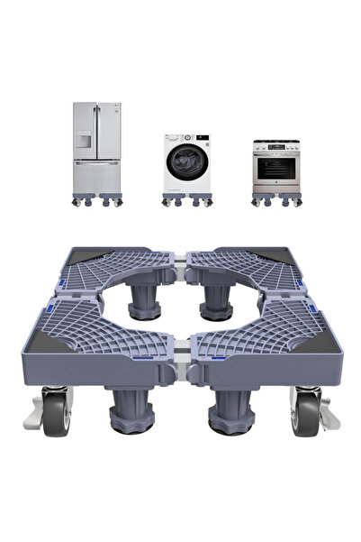 FLYPRO Washing Machine Base, Refrigerator Stand with 4 Movable Rollers