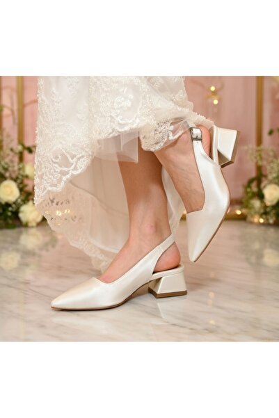 Demashoes Bride Short Block Heel Special Occasion Wedding Bridal Shoes -3 cm