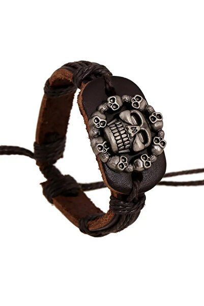 EFAYN.RO Necromancer bracelet, army of the dead, skull ritual model, adjustab...