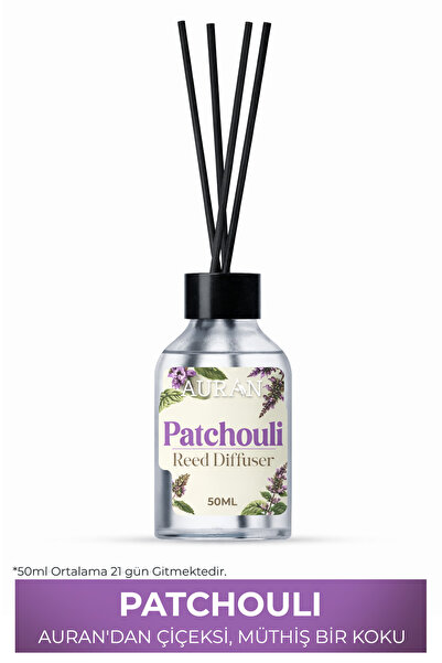 AURAN Paçuli Çubuklu Oda Kokusu Bambu Kokusu Patchouli Reed Diffuser 50ml