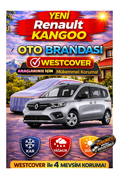 WestCover غطاء سيارة جديد متوافق مع رينو كانجو (خياطة برتقالية-ريف) ،خيمة سيارة