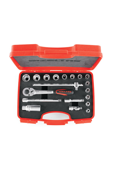 İzeltaş Lokma Wrench Set 19 Pieces 3/8"