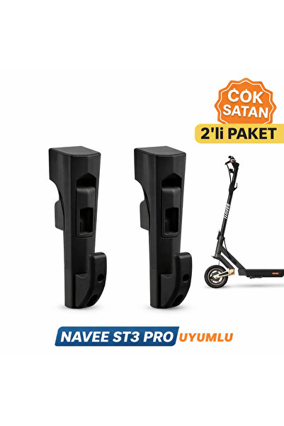 mi dünyası Navee ST3 Pro Uyumlu Poşet Askılığı | Scooter Çanta Askısı Aparatı...