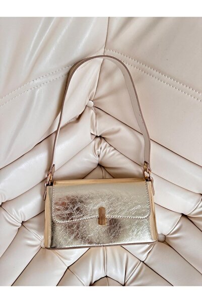 minebag Covered Baguette Lara Women's Hand and Shoulder Bag Bag Gold