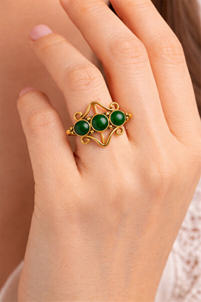 Brandsmiths خاتم من الحجر الطبيعي والنحاس