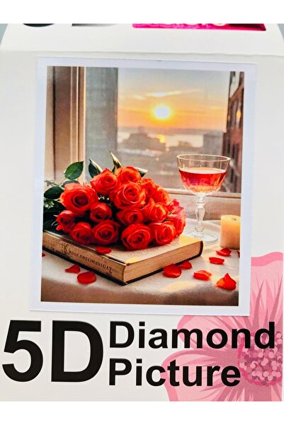 DUCK HOBY 50x40 Boncuklu Taş Mozaik Elmas Goblen Pano Tablo Resim Boncuk Puzz...