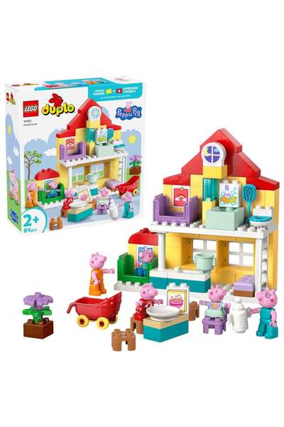 LEGO DUPLO Peppa Pig Aile Evi 10467 - 2 Yaş ve Üzeri Çocuklar için 5 Peppa Pi...