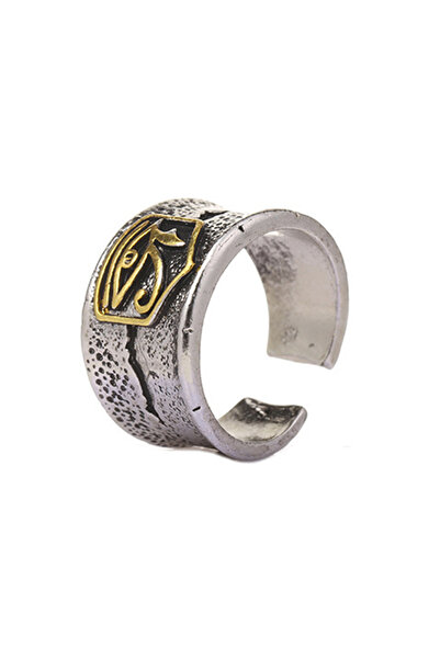 EFAYN.RO Inel reglabil, model retro, ochiul lui Horus, marime universala, uni...