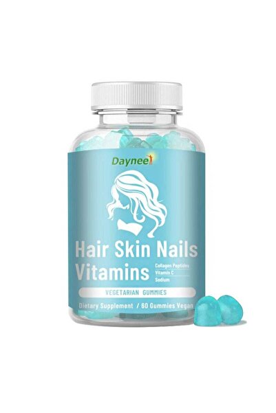 Daynee 60 Gummies Vegan Hair Skin Nails Vitamins