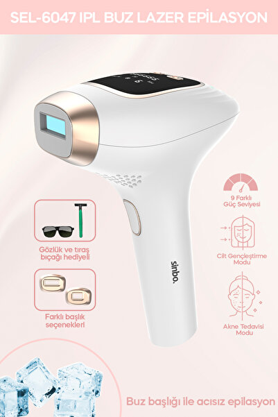 Sinbo SEL-6047 IPL Beyaz Gold 999.999 Atım -Buz Soğutmalı Epilasyon Cihazı–9 ...