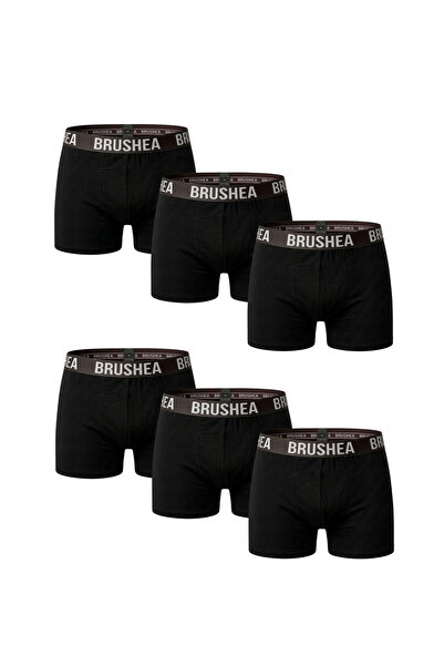 BRUSHEA Erkek Boxer Likralı Premıum 6'lı