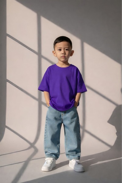 E-ROMA Plain Unisex Children's T-Shirt 2Gh1