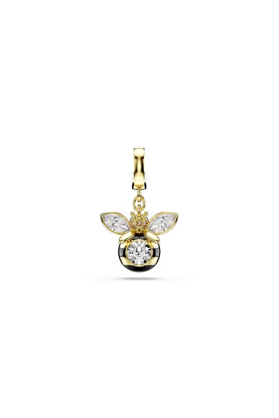 Swarovski Idyllia Charm, Karışık kesimler, Arı, Çok renkli, Altın rengi kaplama