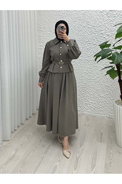 Queyla MİNNA KEMERLİ ETEKLİ TAKIM