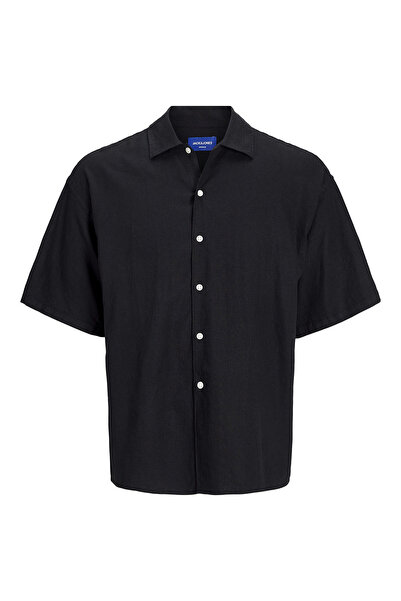 Jack & Jones Jack & Jones Ανδρικό Μαύρο Πουκάμισο με Φαρδιά Γραμμή 12271066_J...