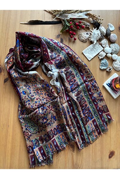 Chinko Indian Silk Shawl Des Patterned a Very Special Shawl That Warmes and E...
