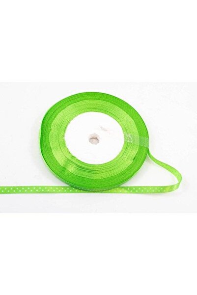 OEM Set 3 role Panglica Satin Cu Buline 0.6cm/45m Verde